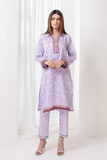 Bonanza Satrangi Lavender Lawn Suit Rsk222p30 Eid Pret 2022 Online Shopping